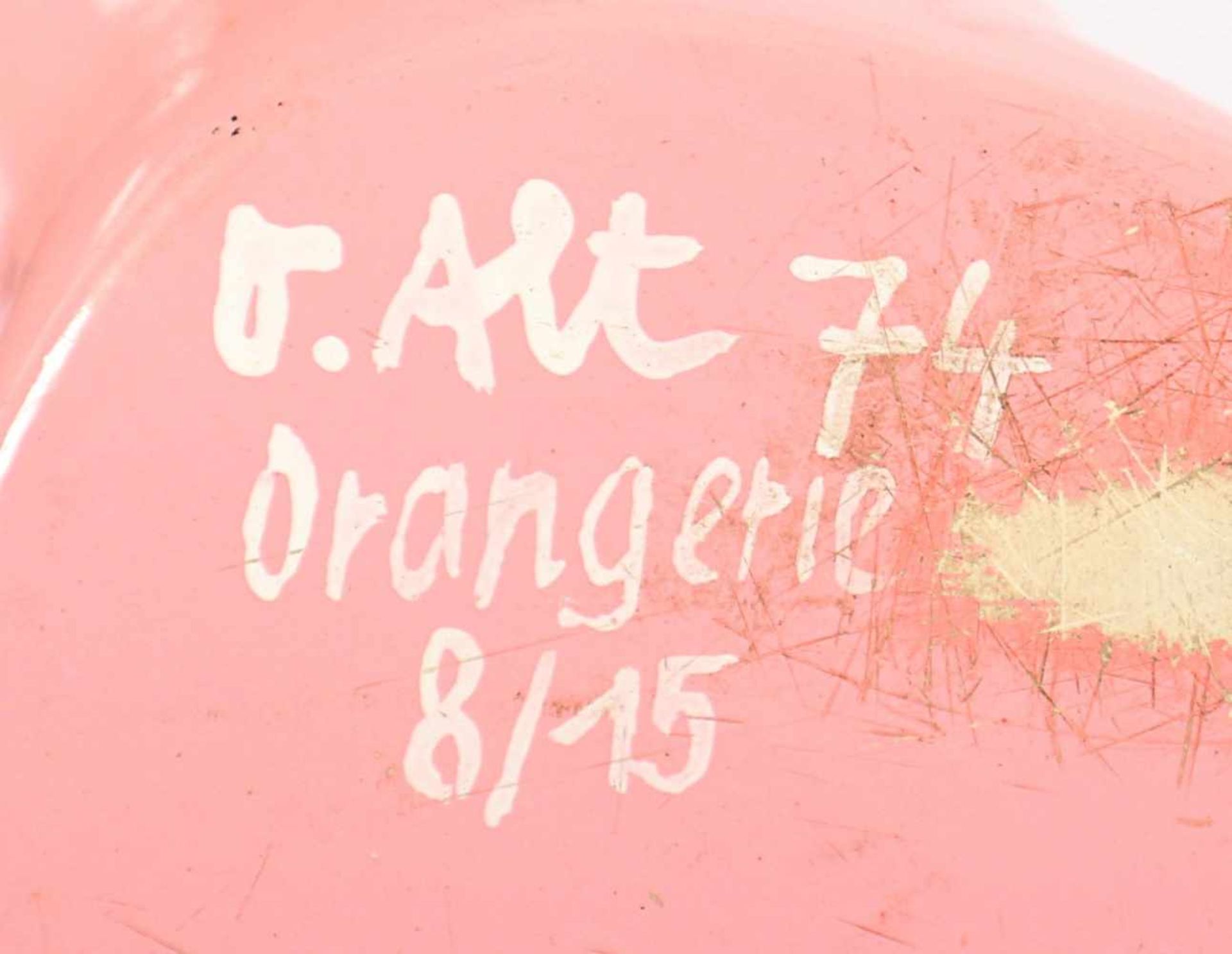 ALT, Otmar, "Orangerie", Polyester, farbig gefasst, H 24, unten signiert, bez., datiert 1974, 8/ - Bild 4 aus 5
