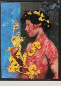 BUTHE, Michael, "Die Sonne von Taormina", Farboffset, 58 x 44, handsigniert, min.läs., ungerahmt