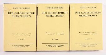MARC ROSENBERG, Der Goldschmiede Merkzeichen, Band I-III, Nachdruck der 3.Auflage von 1928