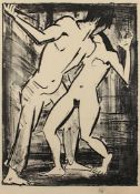 MUELLER, Otto, "Der Mord 2", Original-Lithographie auf Velin. Um 1919, 43,5 x 32,2, unten rechts