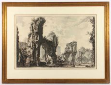 PIRANESI, Giovanni Batt., Veduta - "Rovine del Sisto sia della gran sala delle terme Antoniniane",