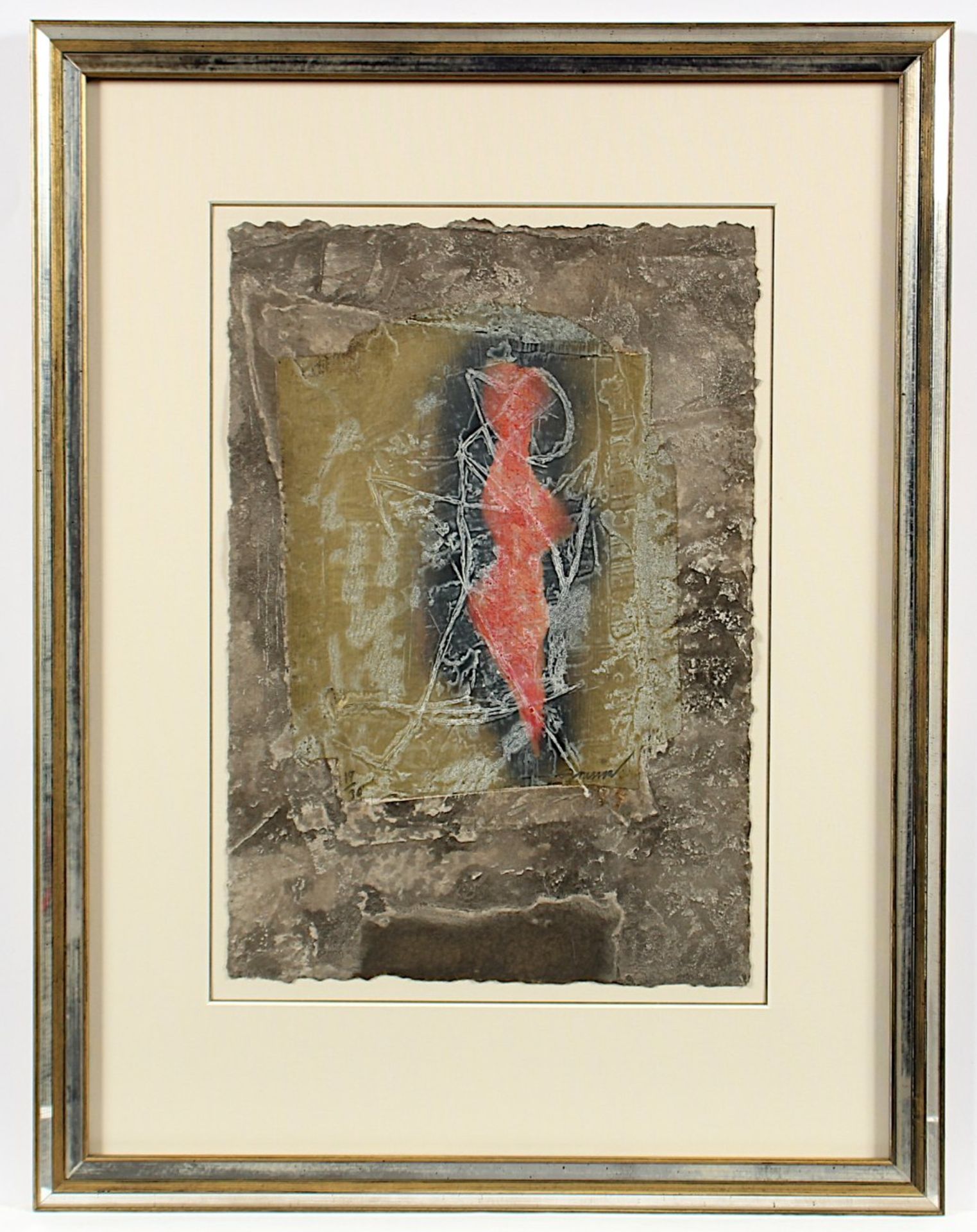 BRISSON, Pierre-Marie, "o.T.", Carborundum-Radierung, 44 x 30, nummeriert 19/30, handsigniert, R. - Bild 2 aus 2