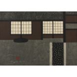 KIYOSHI SAITO (1907-1997), "Kyoto", Farbholzschnitt, Passepartoutausschnitt 37 x 52, unter Glas