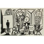 PICASSO, Pablo, "Carnet de la Californie", Lithografie, 26 x 42, Picasso's Sketchbook, Mourlot