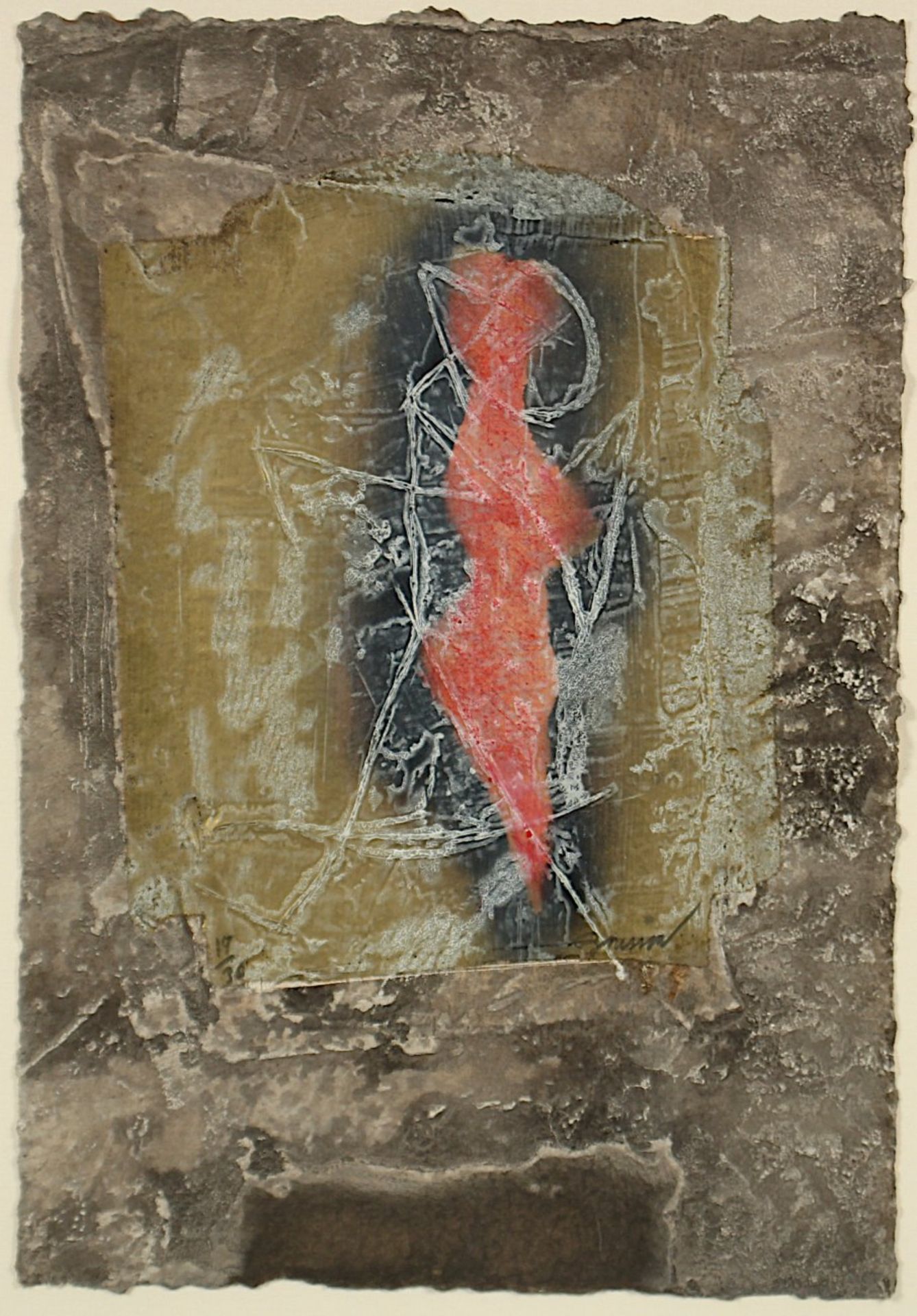 BRISSON, Pierre-Marie, "o.T.", Carborundum-Radierung, 44 x 30, nummeriert 19/30, handsigniert, R.