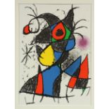 MIRO, Joan, "Komposition", Original-Farblithografie, 31 x 23, Galerie Maeght, 1972, ungerahmt