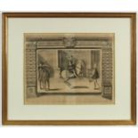 PLUVINEL, "Reitschule", Le Roy, Kupferstich, 33 x 42, Crispijn II DE PASSE & Antoine DE PLUVINEL,