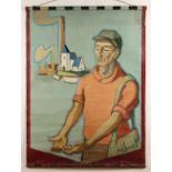 FIMMERS, Kallist Lode (1906-1969), "Lohn der Arbeit", Öl/Lwd., 200 x 149, besch., unten rechts
