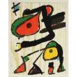 MIRO, Joan, "Komposition", Original-Radierung/Bütten, 32 x 24, Miro Engravings III, 1973-1975,