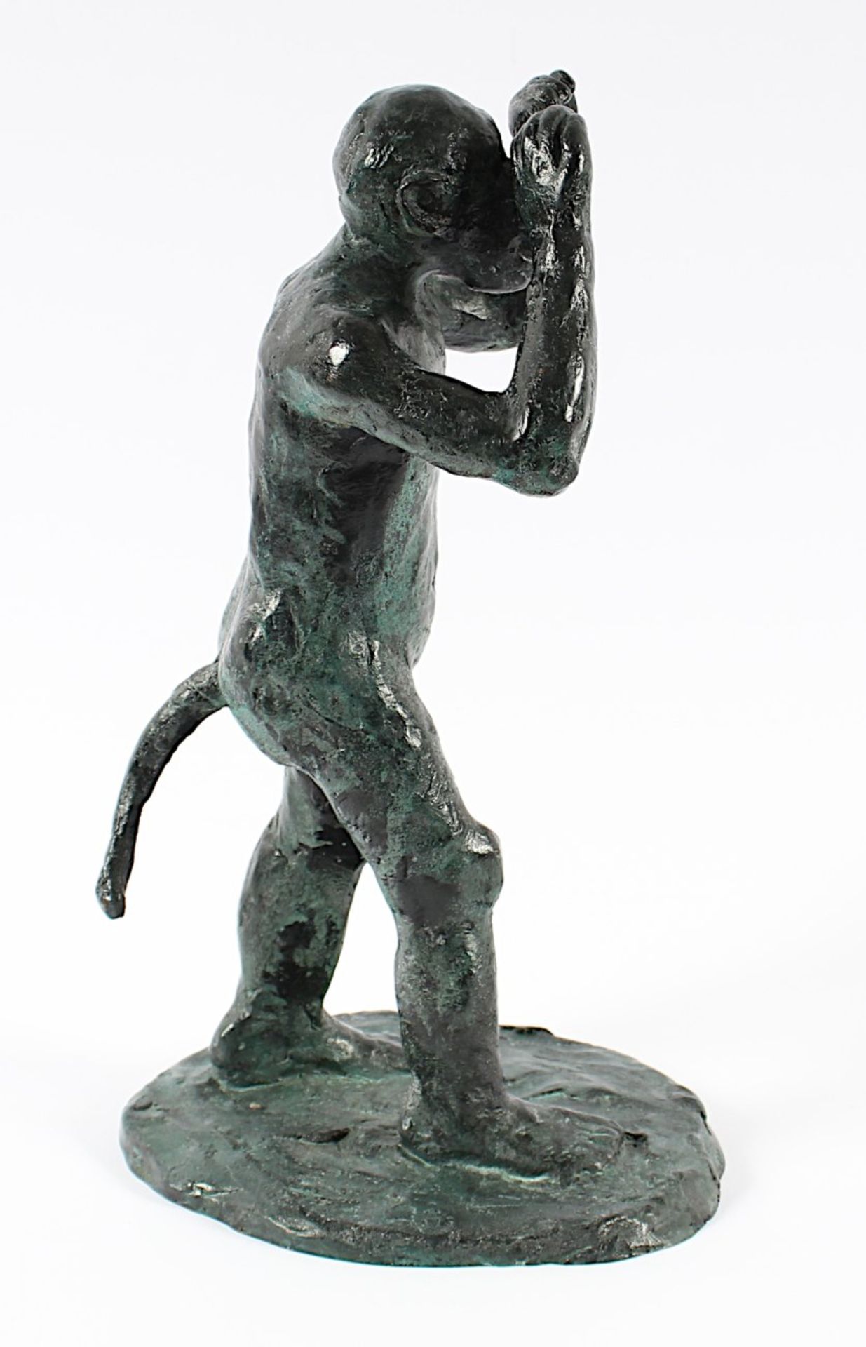 IMMENDORFF, Jörg, "Malerstamm Michael", Bronze, H 32, 2005, auf dem Sockel Signaturstempel, - Bild 3 aus 6