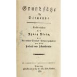 GRUNDSÄTZE FÜR DIENENDE, von Ignaz Klein, Brünn, 1789, (angebunden: Das Vorurtheil und Über die