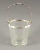 EISBEHÄLTER, Glas, Metallmontur, H 13, leicht berieben, WMF, 20.Jh.