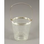 EISBEHÄLTER, Glas, Metallmontur, H 13, leicht berieben, WMF, 20.Jh.