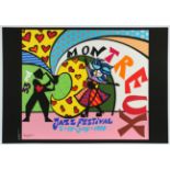 BRITTO, Romero, Plakat Montreux Jazz Festival, Siebdruck, 70 x 100. 1999, ungerahmt