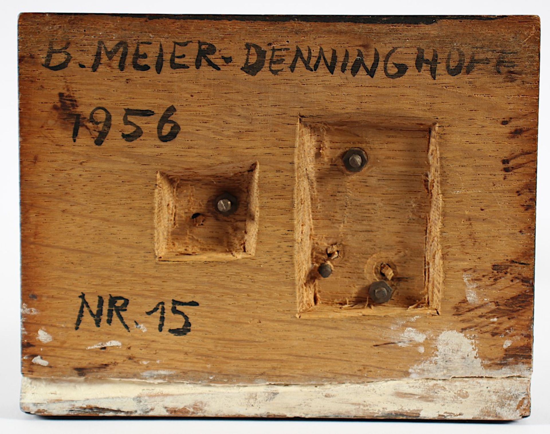 MATSCHINSKY-DENNINGHOFF, Brigitte und Martin, "o.T. Form Nr. 15", Skulptur, Zinn, H 39, unter dem - Image 5 of 5