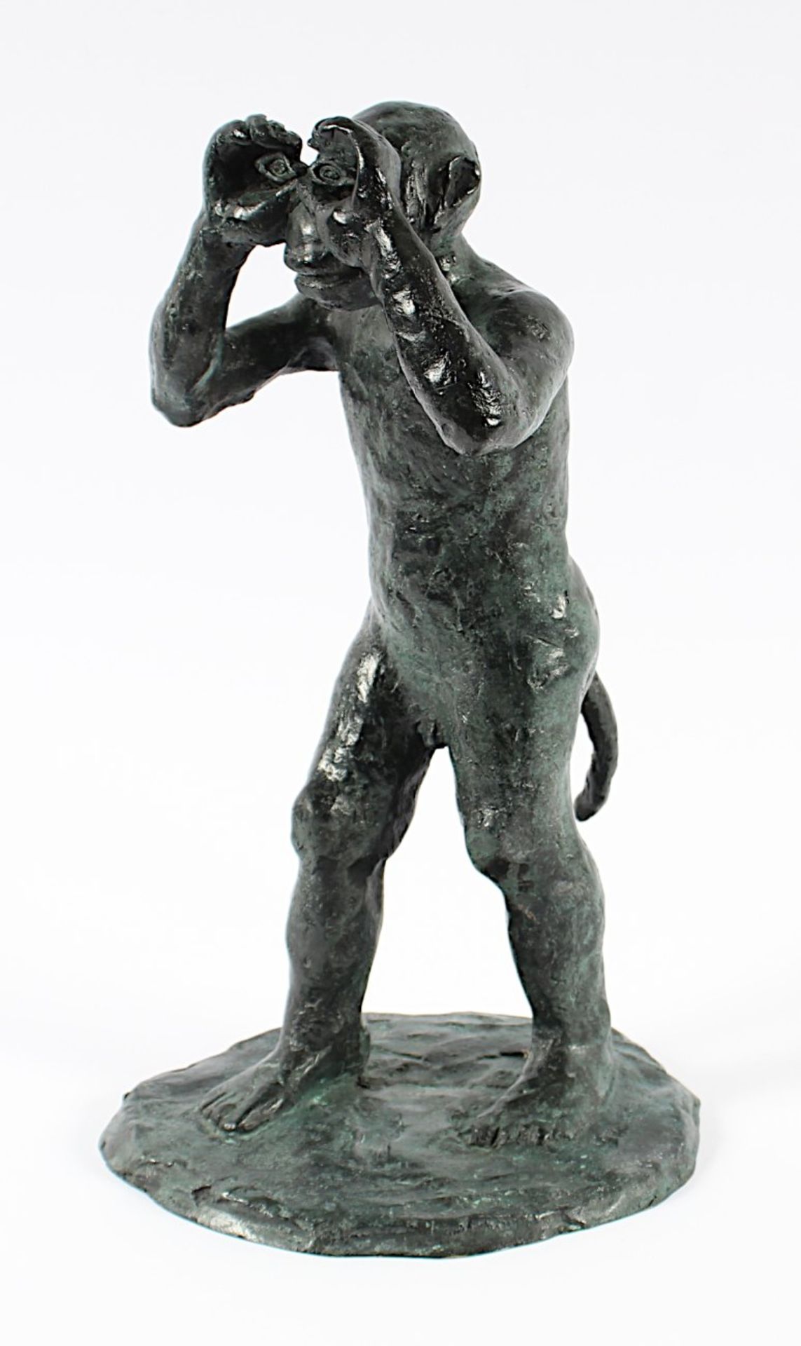 IMMENDORFF, Jörg, "Malerstamm Michael", Bronze, H 32, 2005, auf dem Sockel Signaturstempel, - Bild 2 aus 6