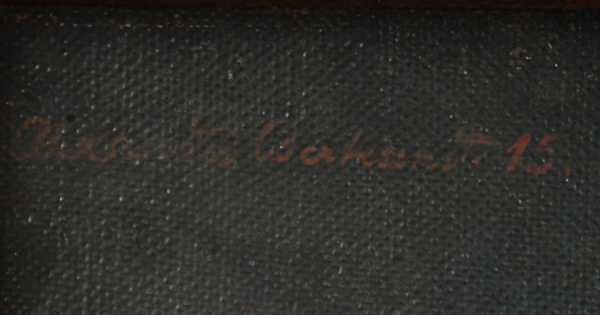 BERTRAND, Alexander (1877-1947), "Lisel", Öl/Lwd., 46 x 41,5, oben links signiert und "15" - Bild 4 aus 5