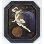 HARLEKIN, im Stil Leon Bakst, Mischtechnik/Holz, 65 x 56, R.