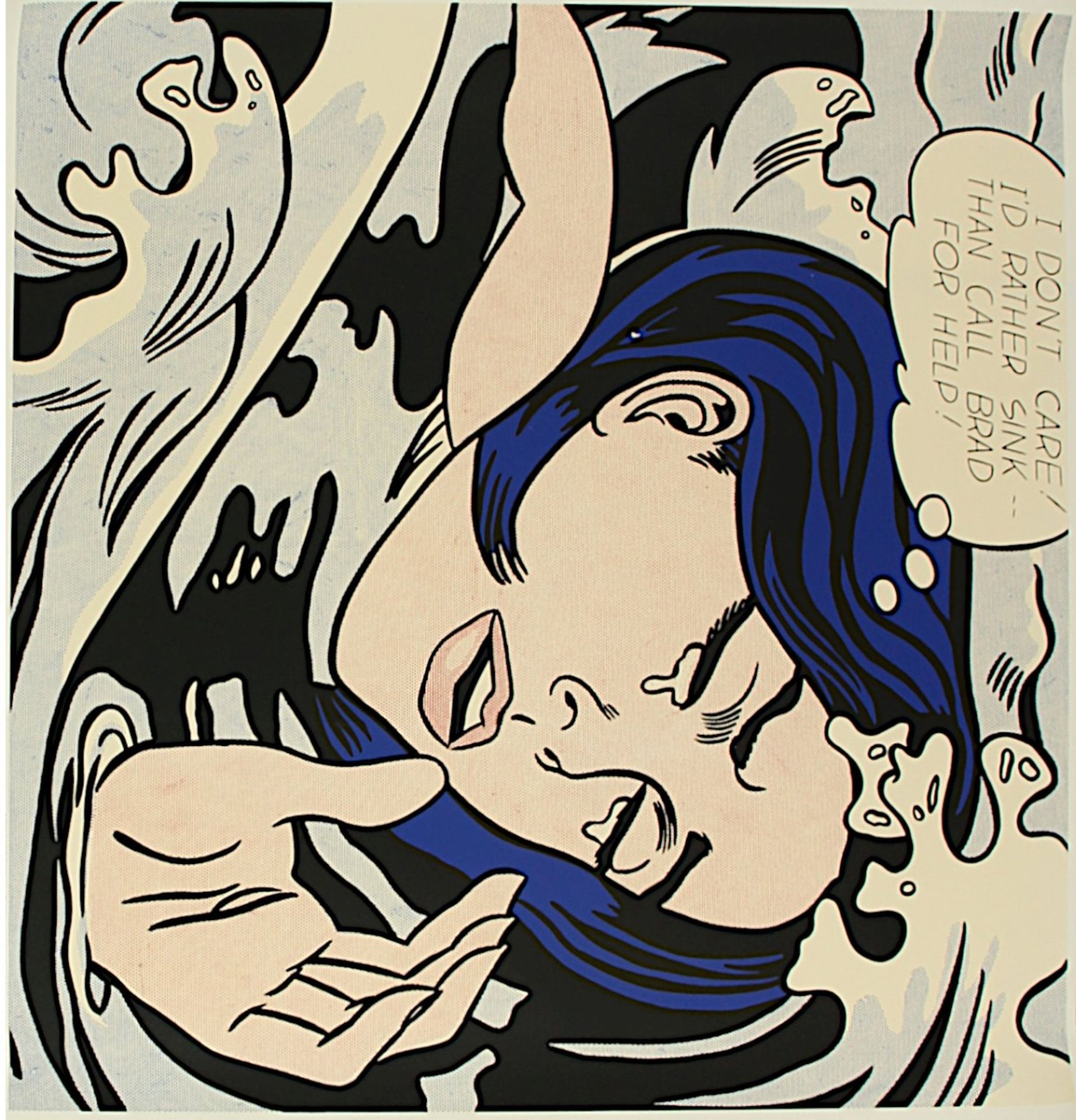 LICHTENSTEIN, Roy, Plakat "Drowning girl", Museum of Modern Art/New York, Siebdruck, ca. 152 x