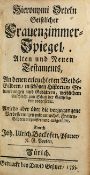 GEISTLICHER FRAUENZIMMERSPIEGEL, Hieronymi Orteln, alten und Neuen Testaments, durch Joh. Ulrich