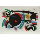 MIRO, Joan, Arbeit aus "Lithograph", Original-Farblithografie, 35 x 57,5, ohne den Mittelfalz,