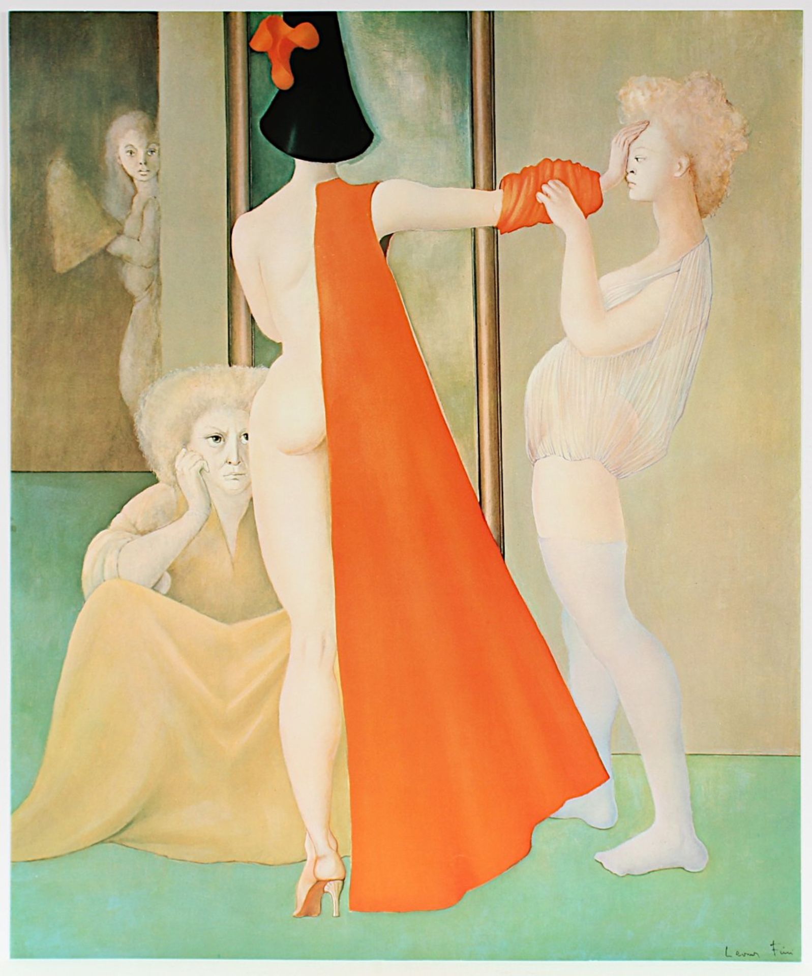 FINI, Leonor, "Figuren", Farboffset, 72 x 59, ungerahmt