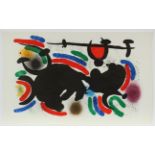 MIRO, Joan, Arbeit aus "Lithograph", Original-Farblithografie, 35 x 57,5, ohne den Mittelfalz,