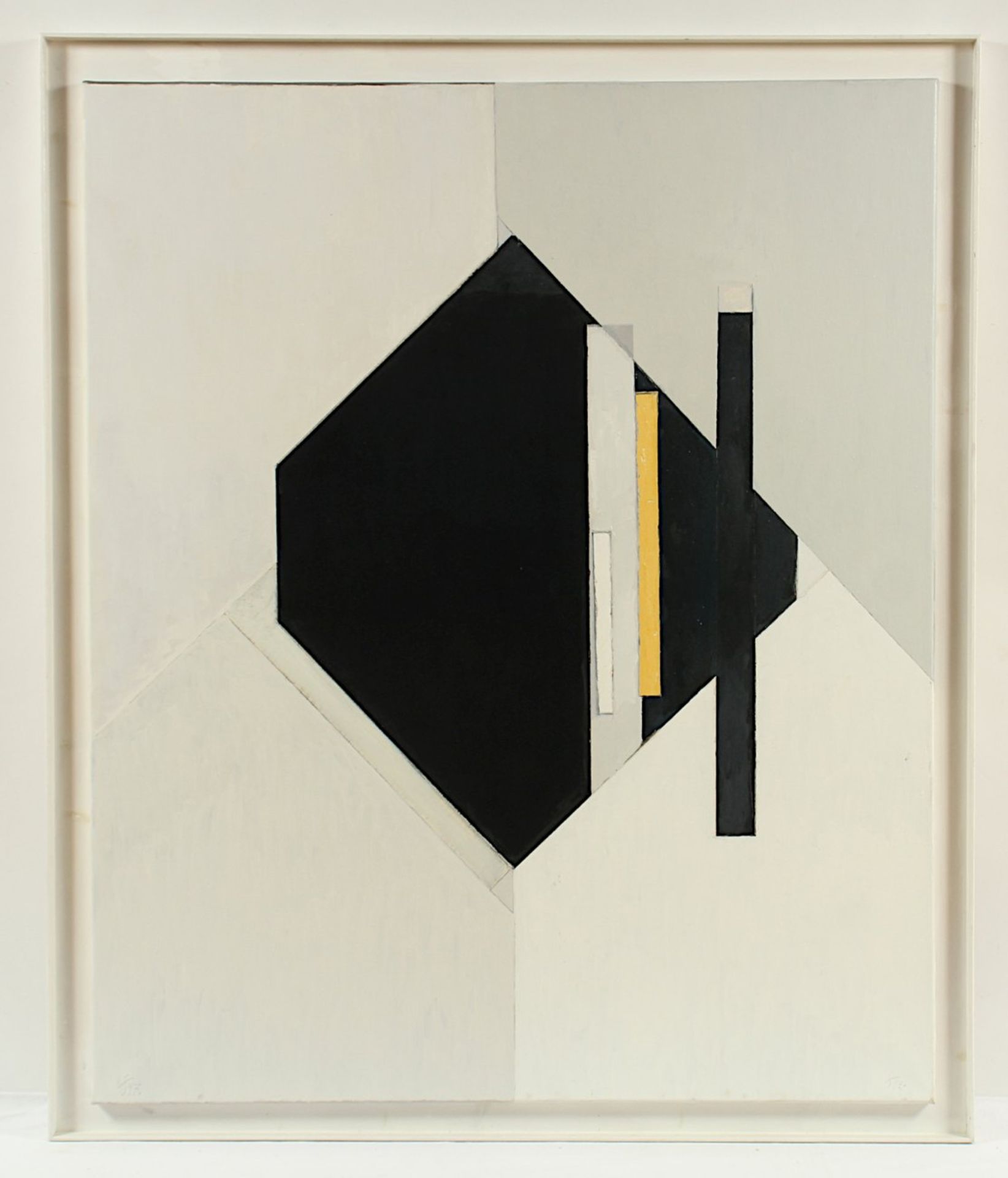 SIEPMANN, Heinrich, "Geometrische Komposition", Öl/Lwd., 120 x 99, unten rechts und links bez., R. - Bild 2 aus 5