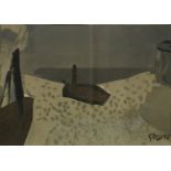 BRAQUE, Georges, "o.T.", Original-Farblithografie, 21 x 29, R.