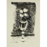 PICASSO, Pablo, "Fleurs dans un verre N.5." Original-Lithographie/Japan, 24 x 15, im Stein