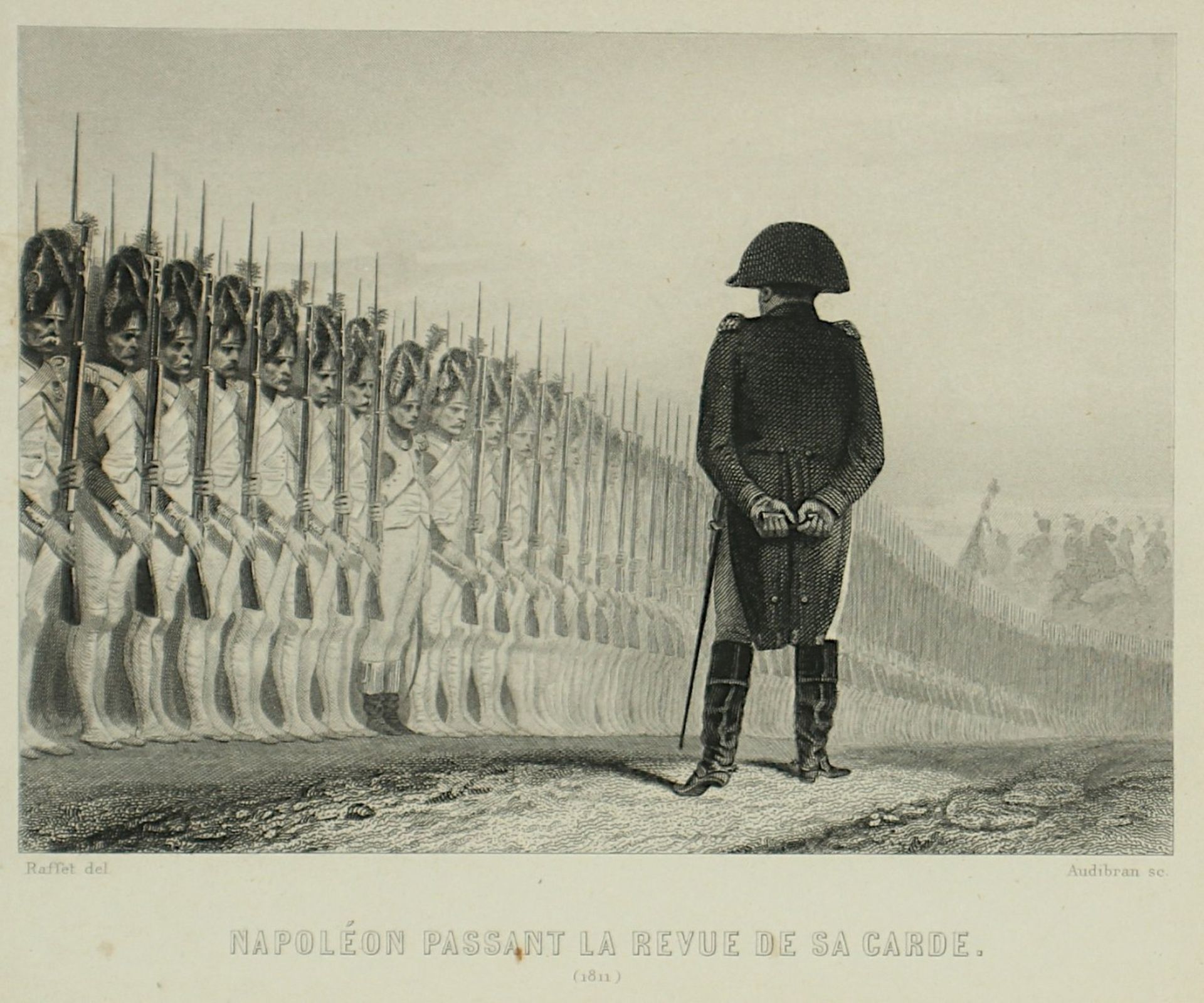 KONVOLUT ALTE GRAFIK, vierteilig, vornehmlich zum Thema Napoléon, diverse Größen, 19.Jh., R. - Bild 2 aus 5