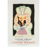 PICASSO, Pablo, Plakat Galleri Jorgen, 1984, Farblithografie, 78 x 50,5, Mourlot, ungerahmt