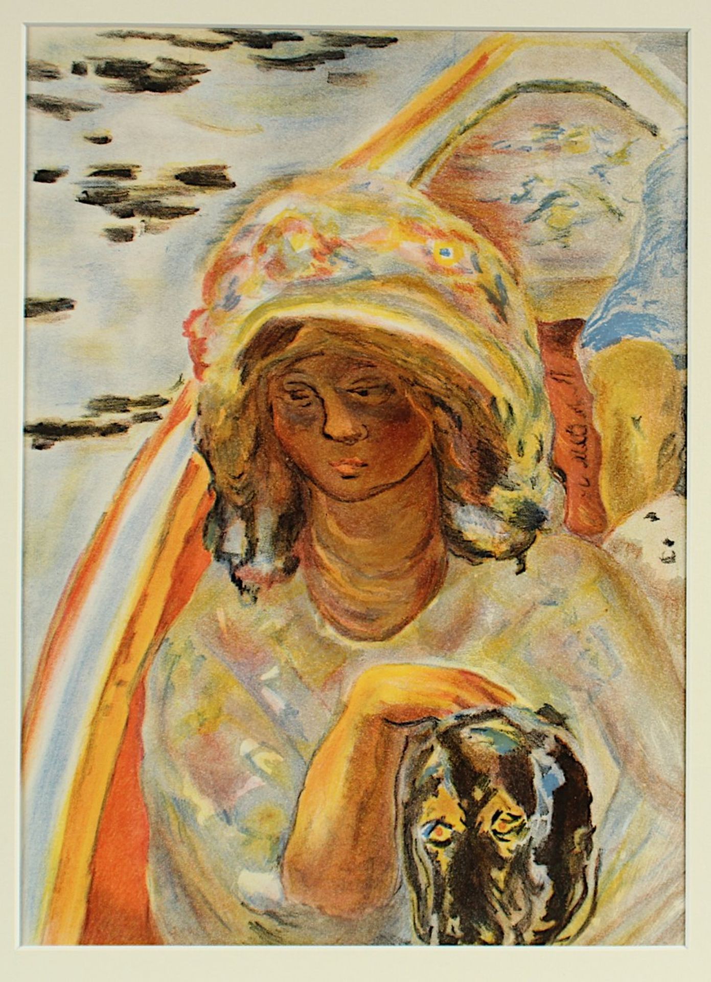 BONNARD, Piere, "Portrait", Farblithografie, 35 x 26, Verve 5-6, Mourlot, Tériade, Paris, 1939,