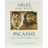 PICASSO, Pablo, Plakat Arles Musée Réattu, Farblithografie, 66 x 50, Mourlot, 1971, ungerahmt