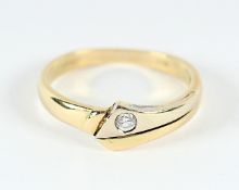 RING, 585/ooo Gelbgold, Zirkonia, RG 54, 2,9g