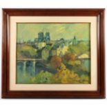 BAITLER, Zoma (1908-1994), "Blick auf Notre Dame de Paris", Öl/Lwd., 50 x 60, unten rechts signiert,