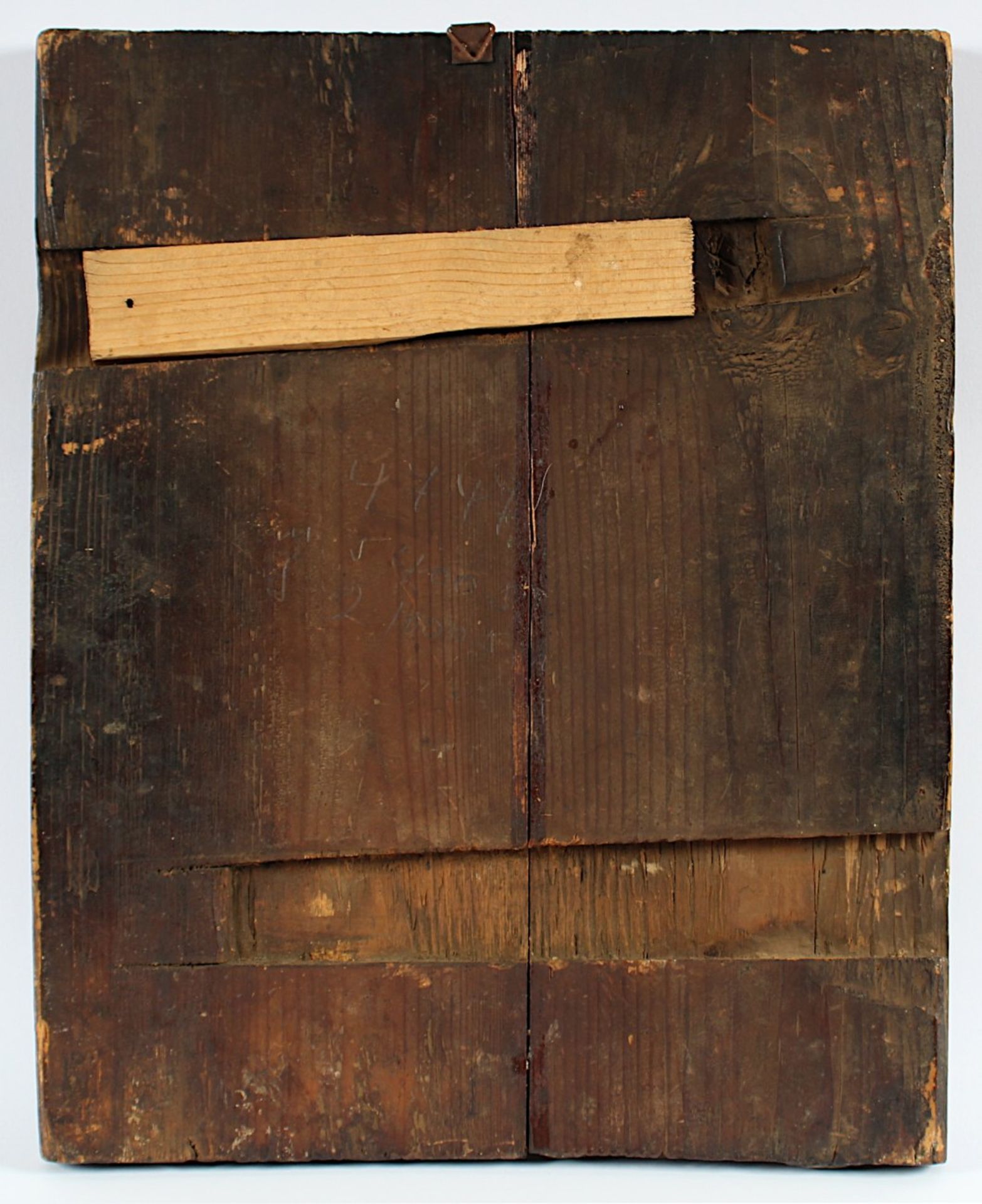 IKONE, "Christus Pantokrator", Tempera/Holz, 38 x 30, stark besch., RUSSLAND, 19.Jh. - Bild 2 aus 2