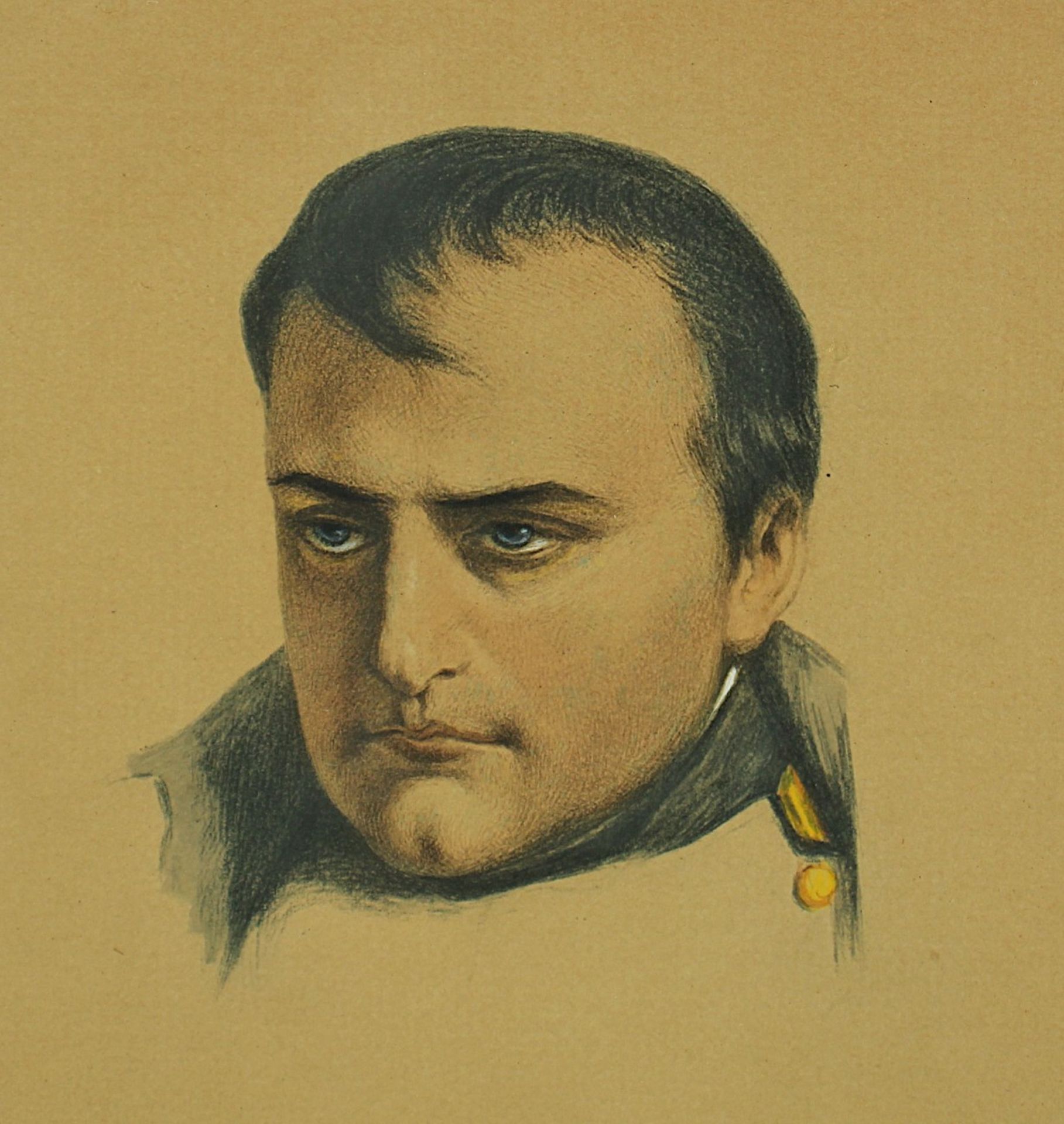KONVOLUT ALTE GRAFIK, vierteilig, vornehmlich zum Thema Napoléon, diverse Größen, 19.Jh., R. - Bild 3 aus 5