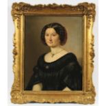 FERENZ, Anton (1801-1888), "Portrait einer Frau", Öl/Lwd., 56 x 44,5, verso mit Künstlernamen bez.