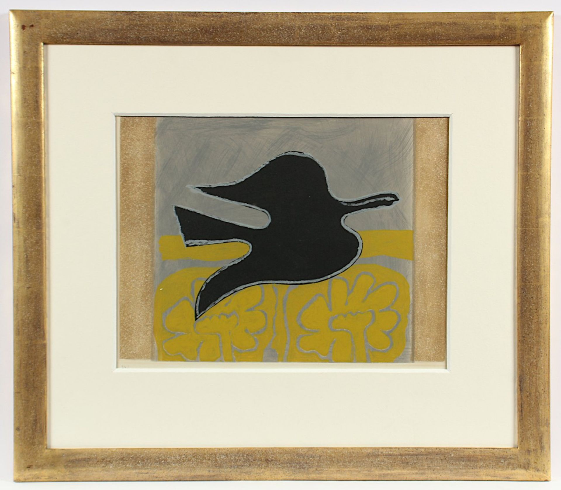 BRAQUE, Georges, "L'ordre des oiseaux", Original-Aquatintaradierung, 35 x 46, nummeriert 27/130, - Bild 2 aus 3