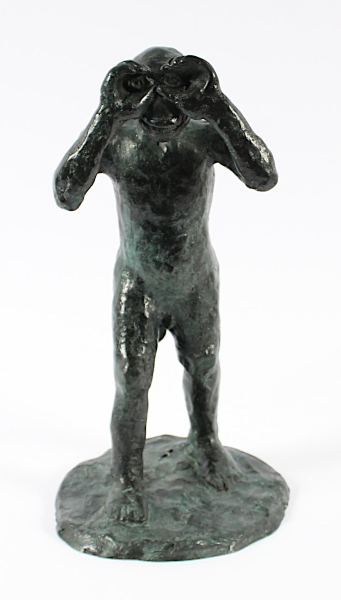 IMMENDORFF, Jörg, "Malerstamm Michael", Bronze, H 32, 2005, auf dem Sockel Signaturstempel,