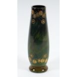 VASE, Malachitglas, graviert, vergoldet, H 15,5, Josef Riedel, Polaun, um 1910