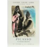 PICASSO, Pablo, Plakat Galerie Louis Leiris, Farblithografie, 72 x 48, 1972, Mourlot, ungerahmt