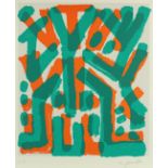 PENCK, A.R., "Standart", Farbserigrafie/festem Bütten, 73 x 60, bez. E.A., handsigniert, Bonn, 1995,