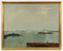 STREBELLE, Jean-Marie (1916-1989), "Meersalzgewinnung", Öl/Lwd., 73 x 92, unten rechts signiert, R.