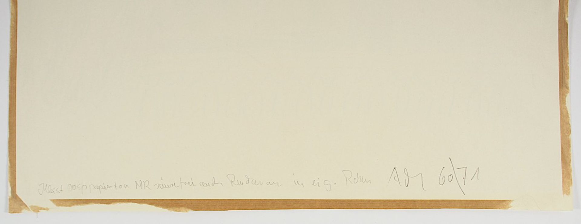 PEIFFER-WATENPHUL, Max, "Südliche Landschaft", Aquarell, über Lithografie/Papier, 58 x 48 ( - Bild 4 aus 4