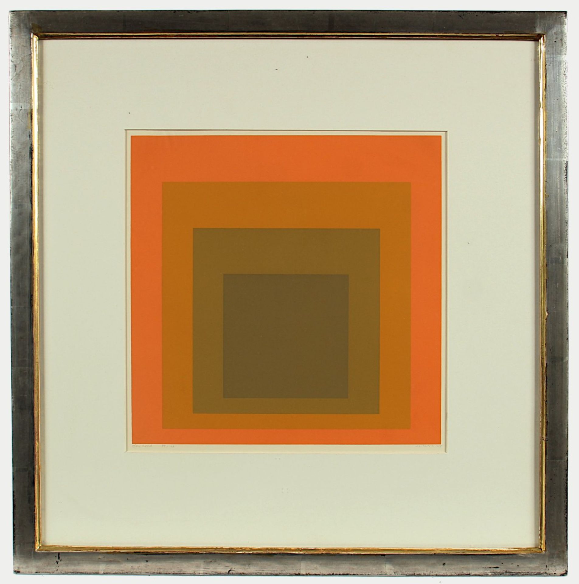 ALBERS, Josef, "Concord", Farbserigrafie, 28 x 28, nummeriert 49/120, betitelt, handsigniert und - Image 2 of 4