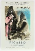 PICASSO, Pablo, Plakat Galerie Louis Leiris, Farblithografie, 72 x 48, 1972, Mourlot, ungerahmt