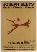 BEUYS, Joseph, Plakat "Künstlerhaus Eisenturm", Offset, 83 x 59, 1984, handsigniert, ungerahmt