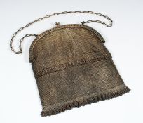 ABENDTASCHE, 800/ooo, Bügel gesägt und graviert, B 17, 298g, DEUTSCH, A.20.Jh.